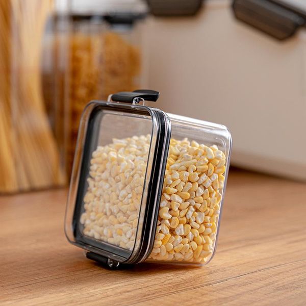 storage bottles & jars nuts dry goods grains kitchen airtight square preservation