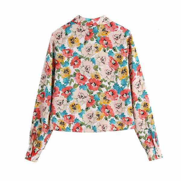 t shirt spring lapel flower print long-sleeved t-shirt women vintage loose casual sweet floral chic female, White
t shirt spring lapel flower print long-sleeved t-shirt women vintage loose casual sweet floral chic female, White