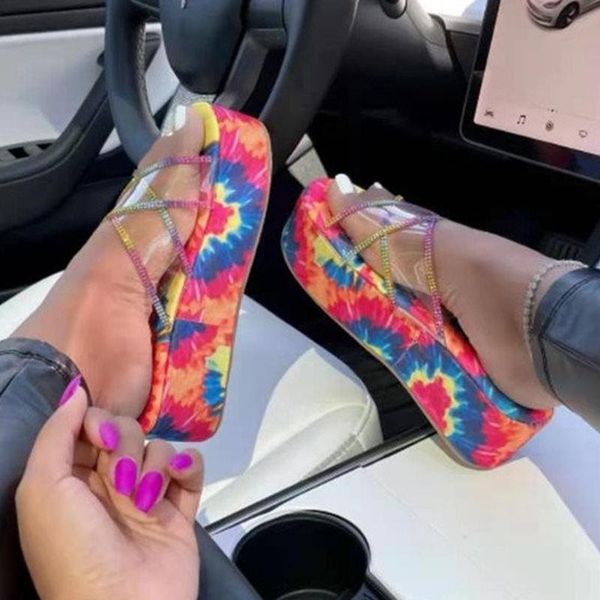 summer trend thick sole sandals women platform wedges cross transparent strap shiny rhinestone outdoor slides ladies shoes slippers, Black
summer trend thick sole sandals women platform wedges cross transparent strap shiny rhinestone outdoor slides ladies shoes slippers, Black