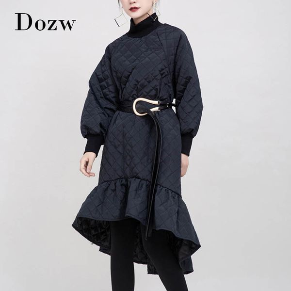 autumn winter loose padded dress women turtleneck ruffled trumpet midi dress patchwork long sleeve chic dresses 210414, Black;gray
autumn winter loose padded dress women turtleneck ruffled trumpet midi dress patchwork long sleeve chic dresses 210414, Black;gray