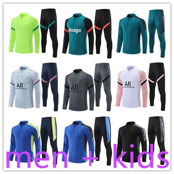 kids and mens football training suits tracksuit kit survetement foot soccer chandal futbol designers tracksuits hombre jackets, Black
kids and mens football training suits tracksuit kit survetement foot soccer chandal futbol designers tracksuits hombre jackets, Black