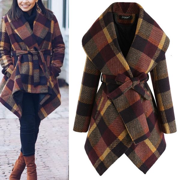 women's & blends lapel neck wool for women fashion plaid warm jacket coats 3 colors winter autumn woolen coat plus size, Black
women's & blends lapel neck wool for women fashion plaid warm jacket coats 3 colors winter autumn woolen coat plus size, Black