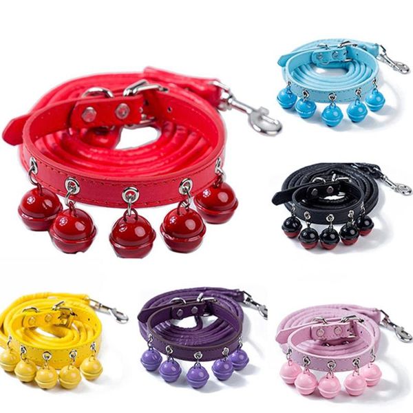 cat collars & leads 6pc colorful pu pet bell with collar leash set traction rope necklace dog outdoor lead puppy supplies
cat collars & leads 6pc colorful pu pet bell with collar leash set traction rope necklace dog outdoor lead puppy supplies