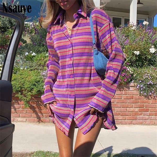 casual dresses nsauye 2021 autumn winter women long sleeve turn-down collar mini shirt dress purple stripe streetwear blouse, Black;gray
casual dresses nsauye 2021 autumn winter women long sleeve turn-down collar mini shirt dress purple stripe streetwear blouse, Black;gray