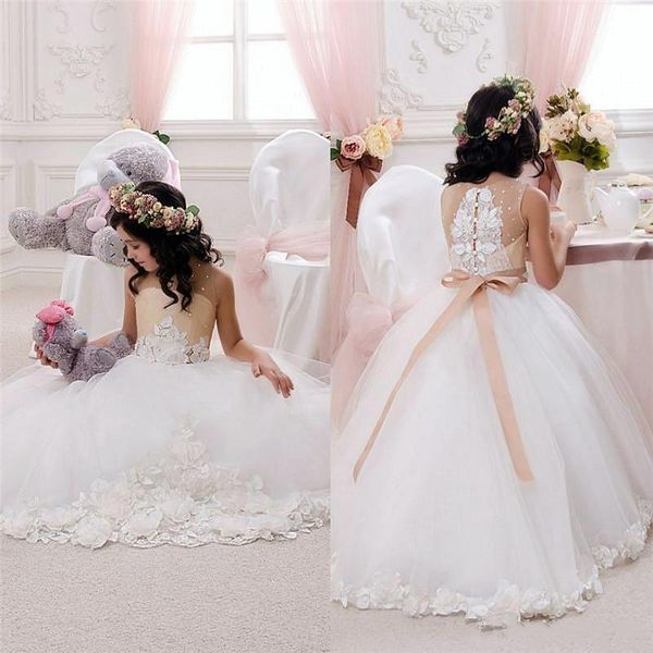 girl's dresses flower girl applique floral lace jewel neck ruffled illusion back kids first communion dress, Red;yellow
girl's dresses flower girl applique floral lace jewel neck ruffled illusion back kids first communion dress, Red;yellow