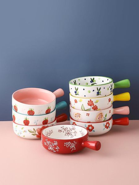 bowls creative ceramic bowl with handle anti-scalding cute baking household oat salad noodle rice one person tableware
bowls creative ceramic bowl with handle anti-scalding cute baking household oat salad noodle rice one person tableware