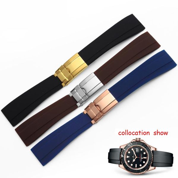 watch bands 20mm silicone strap rubber watchband with folding buckle sport swimming waterproof straps, Black;brown
watch bands 20mm silicone strap rubber watchband with folding buckle sport swimming waterproof straps, Black;brown