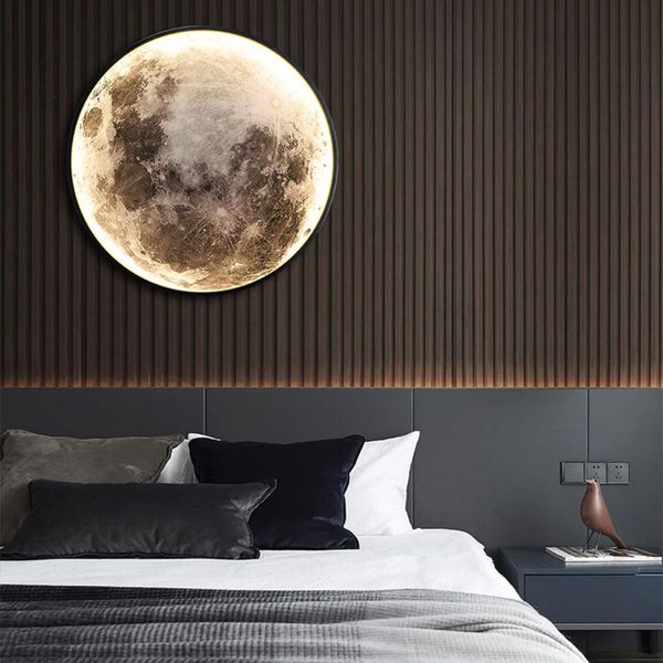 

wall lamp modern led moon indoor lighting for bedroom living hall room home decoration fixture lights decorate lusters lamps