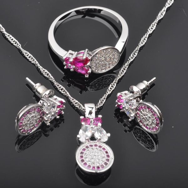 earrings & necklace red cubic zircon for women silver plated jewelry sets earrings/pendant/necklace/rings js0344
earrings & necklace red cubic zircon for women silver plated jewelry sets earrings/pendant/necklace/rings js0344