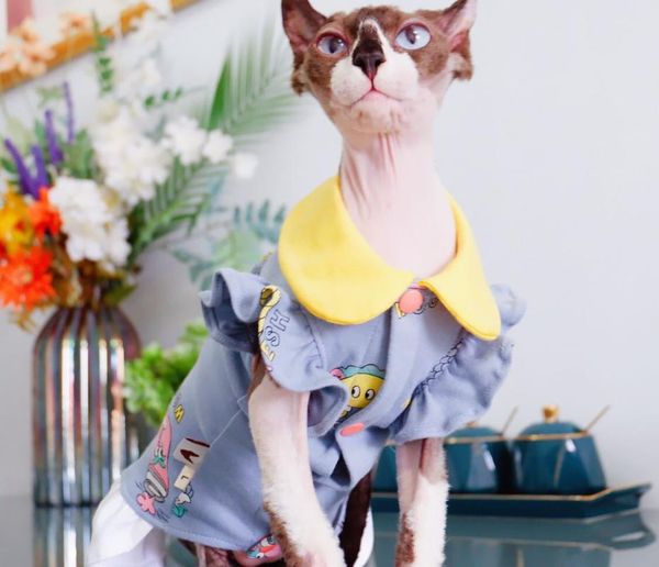 cat costumes sphynx clothes summer cute cartoon little flying sleeve skirt hairless anti-off thin section breathable
cat costumes sphynx clothes summer cute cartoon little flying sleeve skirt hairless anti-off thin section breathable