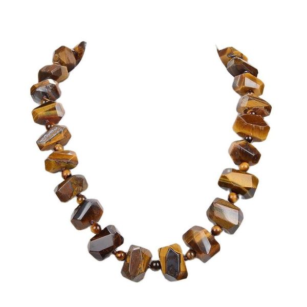chokers jk 20" natural stone faceted yellow tiger'eye nugget gems necklace for women lady jewelry, Golden;silver
chokers jk 20" natural stone faceted yellow tiger'eye nugget gems necklace for women lady jewelry, Golden;silver