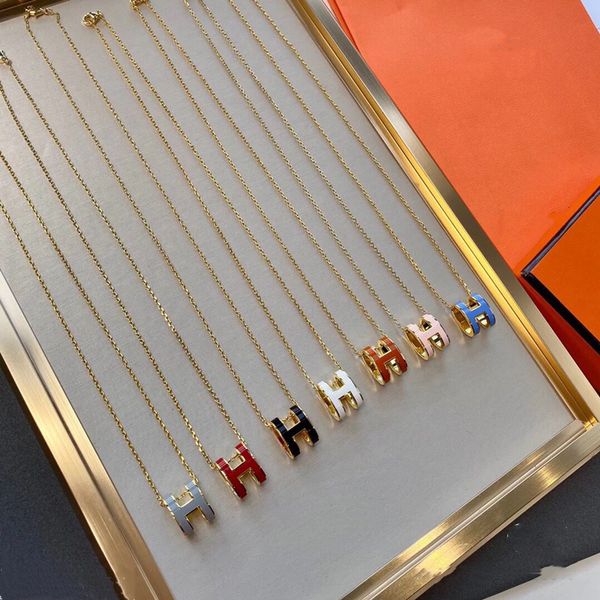 high version s925 sterling sier h letter enamel necklace women's ins glue dropping pendant fashion simple 18k clavicle chain, White
high version s925 sterling sier h letter enamel necklace women's ins glue dropping pendant fashion simple 18k clavicle chain, White