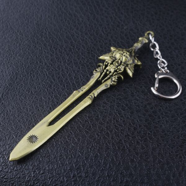 10pc god of war 4 kratos sword of olympus keychain antique bronze metal car keyring holder men women jewelry accessories, Silver
10pc god of war 4 kratos sword of olympus keychain antique bronze metal car keyring holder men women jewelry accessories, Silver
