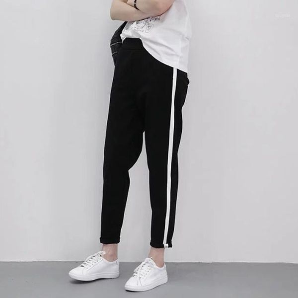 women's pants & capris autumn women harem casual long trousers pant for black side striped thin ankle-length female pencil, Black;white
women's pants & capris autumn women harem casual long trousers pant for black side striped thin ankle-length female pencil, Black;white