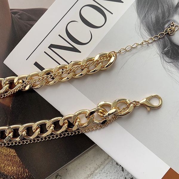 retro portrait exaggerated thick chain necklace double-layer personality chain hip-hop necklace short clavicle chain female, Silver
retro portrait exaggerated thick chain necklace double-layer personality chain hip-hop necklace short clavicle chain female, Silver
