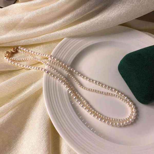 necklaces baroqueonly natural freshwater pearl double layer necklace superimposed bow clasp elegant gentlefold the wear model jewelry ncd, Silver
necklaces baroqueonly natural freshwater pearl double layer necklace superimposed bow clasp elegant gentlefold the wear model jewelry ncd, Silver