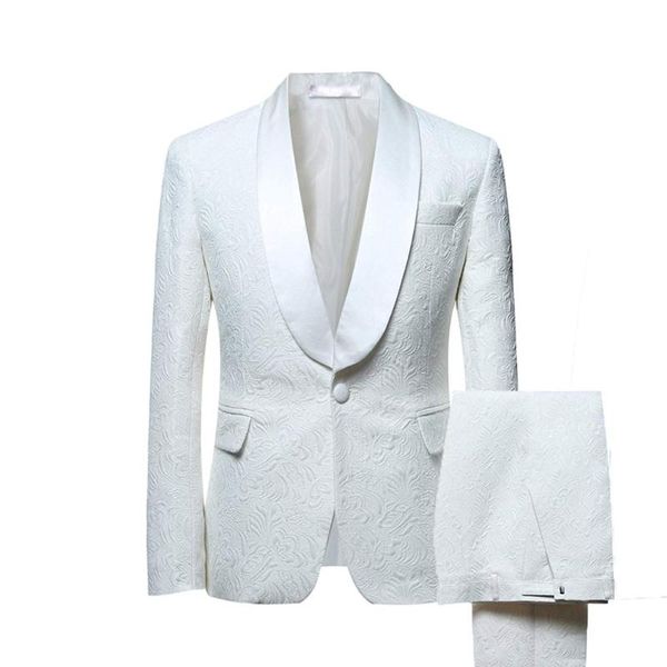 mens suits shawl collar 2 pieces slim fit white ivory suit groom jacket tuxedos for wedding dress evening(blazer+pants+tie) men's & bla, White;black
mens suits shawl collar 2 pieces slim fit white ivory suit groom jacket tuxedos for wedding dress evening(blazer+pants+tie) men's & bla, White;black