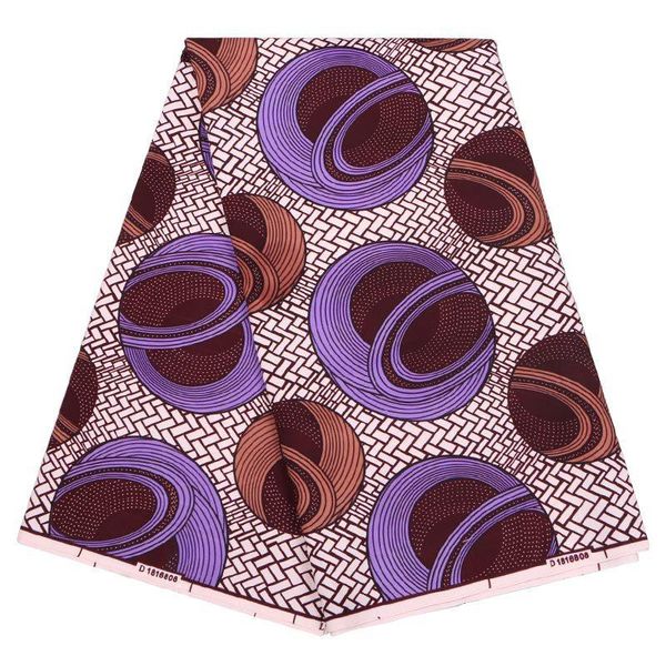 ribbon african real d wax 6yards\lot veritable purple&brown printed fabric, Pink;blue
ribbon african real d wax 6yards\lot veritable purple&brown printed fabric, Pink;blue