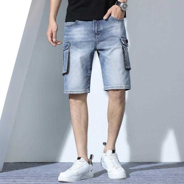 men's shorts loose denim jeans stretch multi-pocket good quality cotton casual knee length 36 0i4b, White;black
men's shorts loose denim jeans stretch multi-pocket good quality cotton casual knee length 36 0i4b, White;black
