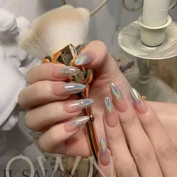 laser gradient pointed head fairy wear nail finished art patch false nails waterproof removable1, Red;gold
laser gradient pointed head fairy wear nail finished art patch false nails waterproof removable1, Red;gold