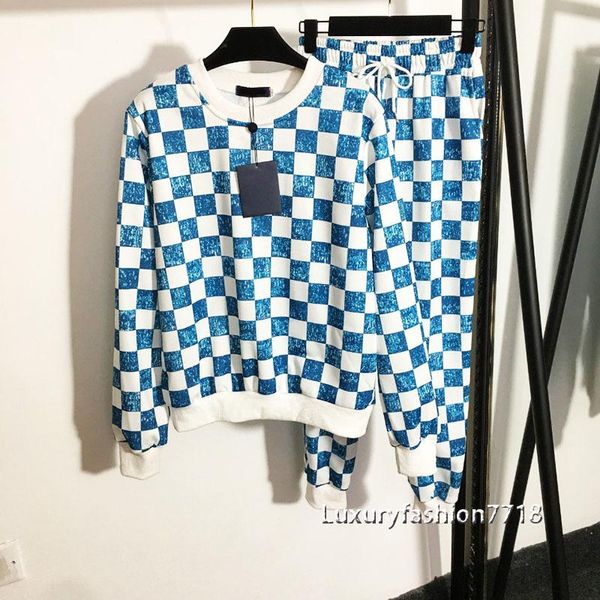 women's two piece pants fashion high end style women clothes sets plaid round neck long sleeve + elastic casual 2 set outfits, White
women's two piece pants fashion high end style women clothes sets plaid round neck long sleeve + elastic casual 2 set outfits, White