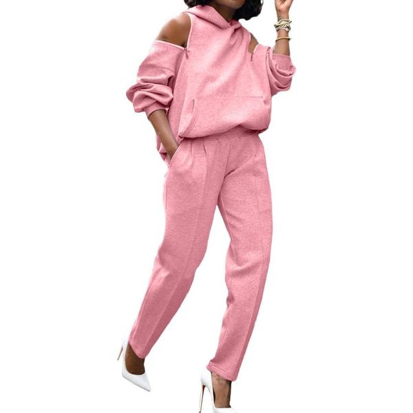 women's tracksuits women autumn long sleeve open back off-shoulder hooded hoodie pants suit, Gray
women's tracksuits women autumn long sleeve open back off-shoulder hooded hoodie pants suit, Gray