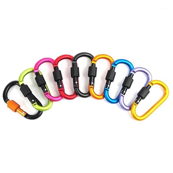 cords, slings and webbing 9 pack aluminum alloy d-ring locking carabiner clip keychain set with steel wire ring outdoor camping hiking equip
cords, slings and webbing 9 pack aluminum alloy d-ring locking carabiner clip keychain set with steel wire ring outdoor camping hiking equip