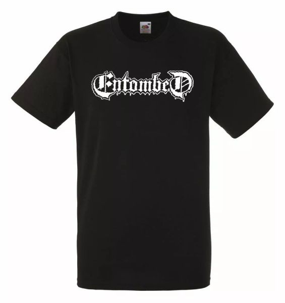 entombed logo black mens t-shirt men rock band tee shirt, White;black
entombed logo black mens t-shirt men rock band tee shirt, White;black