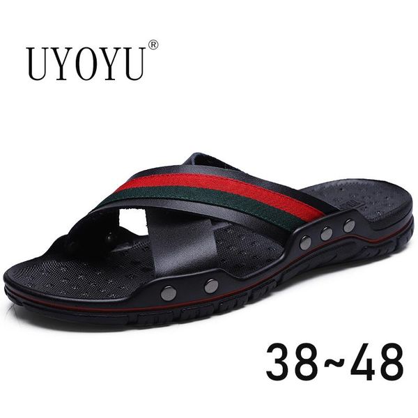 slippers uyoyu brand 2021 summer men genuine leather cross strap beach water shoes big size:38-48 47, Black
slippers uyoyu brand 2021 summer men genuine leather cross strap beach water shoes big size:38-48 47, Black