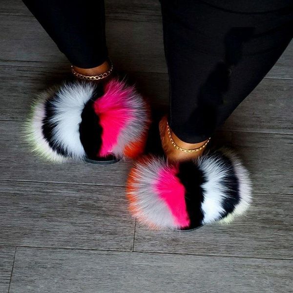 summer ladies slippers women fur slides lovely fluffy sandals indoor furry flip flops fashion plush female shoes, Black
summer ladies slippers women fur slides lovely fluffy sandals indoor furry flip flops fashion plush female shoes, Black