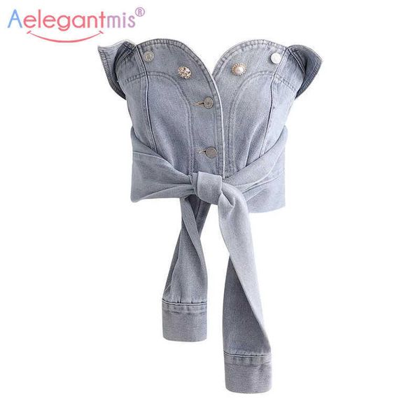 aelegantmis denim blue crop women strapless off shoulder bodycon club jeans tank female streetwear 210607, White
aelegantmis denim blue crop women strapless off shoulder bodycon club jeans tank female streetwear 210607, White