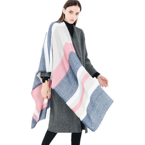 the item sells fashion stripe multicolor stitching imitation cashmere warm fringe scarf shawl bandanas
the item sells fashion stripe multicolor stitching imitation cashmere warm fringe scarf shawl bandanas