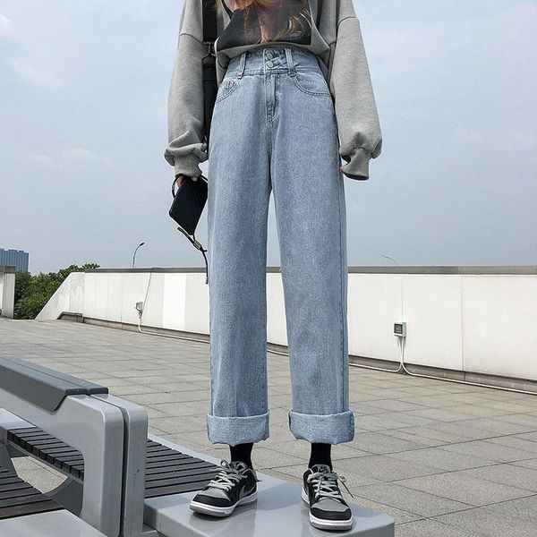 blue gray straight women jeans high-waisted mom denim pants fashion casual ladies korean solid color trousers spring clothes women's
blue gray straight women jeans high-waisted mom denim pants fashion casual ladies korean solid color trousers spring clothes women's