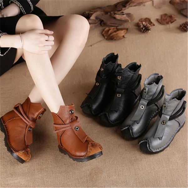 boots genuine leather mother lady handmade soft ankle boot women comfortable casual shoes woman national style short 35-42, Black
boots genuine leather mother lady handmade soft ankle boot women comfortable casual shoes woman national style short 35-42, Black