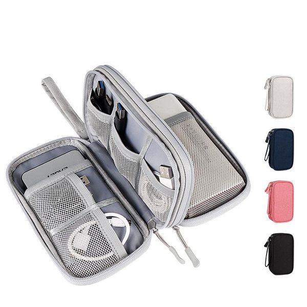card holders double layers multifunctional travel electronics accessories bag data cable organizer storage, Brown;gray
card holders double layers multifunctional travel electronics accessories bag data cable organizer storage, Brown;gray