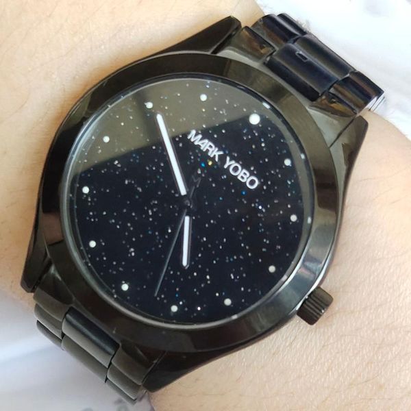 wristwatches mark yobo quartz watch quality black women's wrist watches pulseras moda 2021 de acero inoxidable relogio, Slivery;brown
wristwatches mark yobo quartz watch quality black women's wrist watches pulseras moda 2021 de acero inoxidable relogio, Slivery;brown
