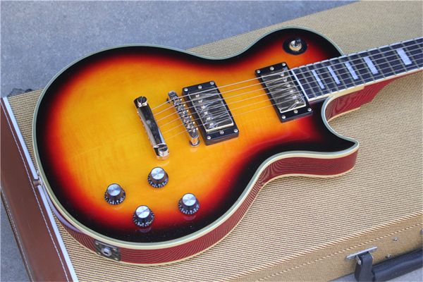 china oem factory customized classic flamed tobacco electric guitar with mahogany body and neck
china oem factory customized classic flamed tobacco electric guitar with mahogany body and neck