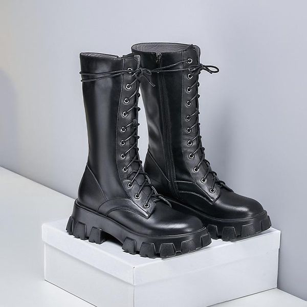 equestrian boots med thick heel winter shoes round toe keep warm women platform mid-calf botas cross-tied, Black
equestrian boots med thick heel winter shoes round toe keep warm women platform mid-calf botas cross-tied, Black