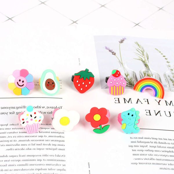 2021 fashion kids ring creative flower rainbow pvc cartoon silicone, Red;brown
2021 fashion kids ring creative flower rainbow pvc cartoon silicone, Red;brown