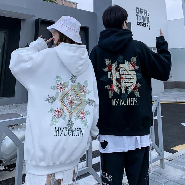women's hoodies & sweatshirts autumn/winter pattern print long sleeve women hoodie for couples harajuku high street loose pullover unis, Black
women's hoodies & sweatshirts autumn/winter pattern print long sleeve women hoodie for couples harajuku high street loose pullover unis, Black