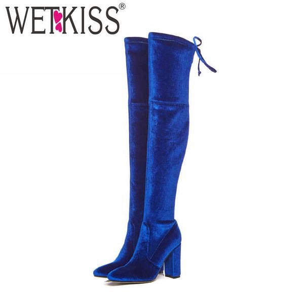 wetkiss pleuche high heels women boots cross tied round toe footwear over the knee female boot shoes women blue autumn 210630, Black
wetkiss pleuche high heels women boots cross tied round toe footwear over the knee female boot shoes women blue autumn 210630, Black