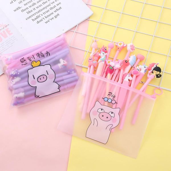 gel pens 1set (20pc)/lot cute creative 20 piece ink pen with pencil bag / student stationery set signature pen/children gift
gel pens 1set (20pc)/lot cute creative 20 piece ink pen with pencil bag / student stationery set signature pen/children gift
