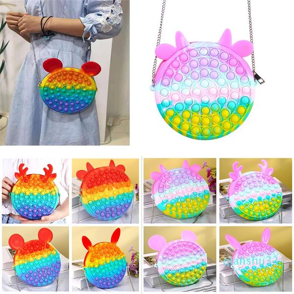 cute rainbow push bubble fidget toy messenger bags party favor cartoon handbag silicone stress reliever sensory toys
cute rainbow push bubble fidget toy messenger bags party favor cartoon handbag silicone stress reliever sensory toys