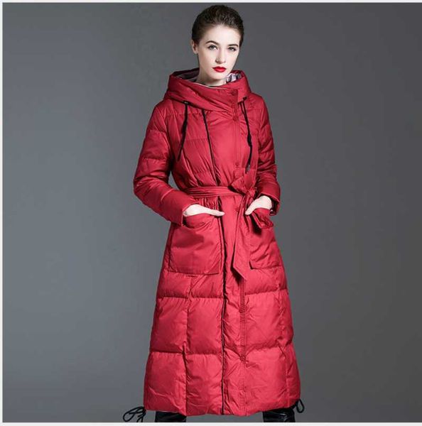 women's trench coats 90% white duck down jacket with belt women 2021 warm thick long winter coat female puffer waterproof snow outwear, Tan;black
women's trench coats 90% white duck down jacket with belt women 2021 warm thick long winter coat female puffer waterproof snow outwear, Tan;black