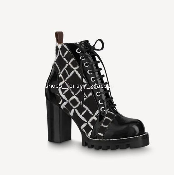 2021 womens star ankle boots fashion designer trail high chunky heels print canvas leather laces rubber outsole luxury martin boot brands sh, Black
2021 womens star ankle boots fashion designer trail high chunky heels print canvas leather laces rubber outsole luxury martin boot brands sh, Black