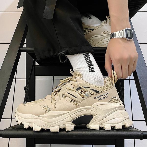 big daddy shoes 2021 autumn korean fashion trend thick soled sports casual running, Black;white
big daddy shoes 2021 autumn korean fashion trend thick soled sports casual running, Black;white