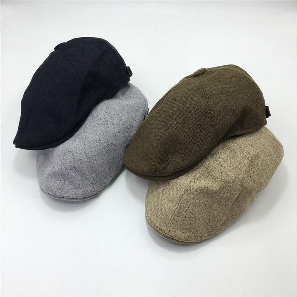 berets spring and summer linen forward cap caps men women casual fashion european american british hats outdoor, Blue;gray
berets spring and summer linen forward cap caps men women casual fashion european american british hats outdoor, Blue;gray