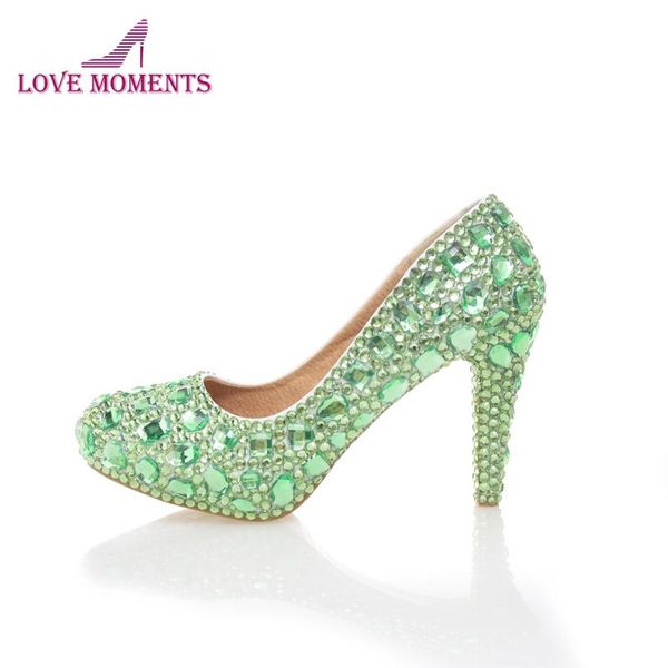 10cm high heel green color rhinestone cinderella prom pumps crystal wedding party shoes handmade bridal dress, Black
10cm high heel green color rhinestone cinderella prom pumps crystal wedding party shoes handmade bridal dress, Black