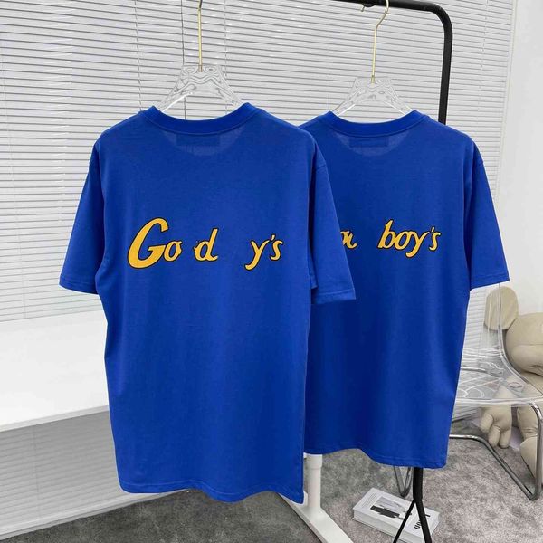 luxury design fashion gdboy electric blue front back letter printing short sleeve round neck men's and women's casual loose t-shir, White
luxury design fashion gdboy electric blue front back letter printing short sleeve round neck men's and women's casual loose t-shir, White