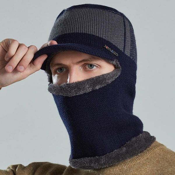 berets ht3869 winter hat scarf set men thick warm knitted with male riding ski earflap cap double layers accessory, Blue;gray
berets ht3869 winter hat scarf set men thick warm knitted with male riding ski earflap cap double layers accessory, Blue;gray
